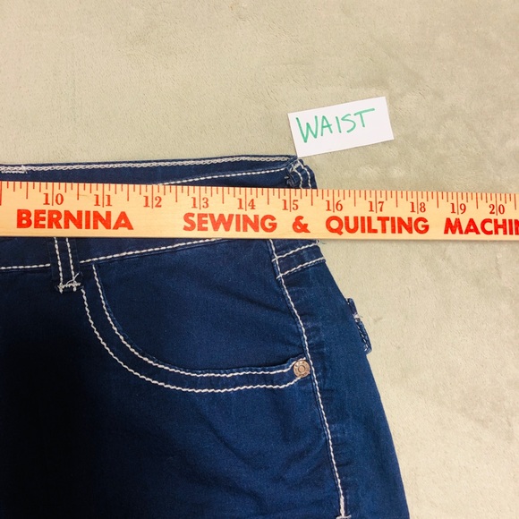 Street Jeans Size XL Dark Blue Women's Denim Jeans Soft Stretch Lightweight - Picture 6 of 9